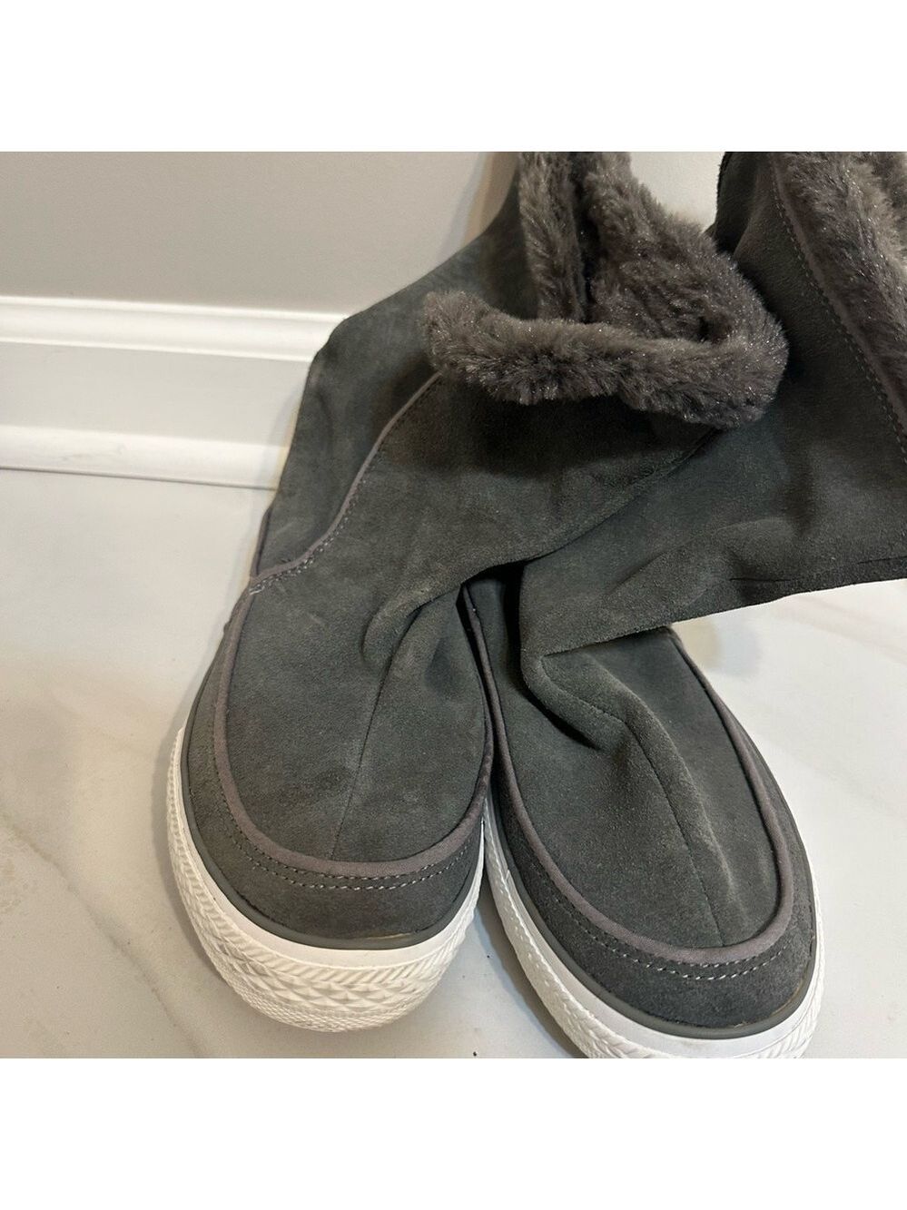 Converse All Star CT Beverly Womens Gray Mid Calf Winter Boots 525941C Size 7.5
